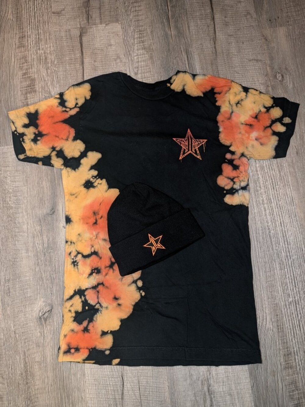 JSC Halloween Tie-Die Shirt and Beanie